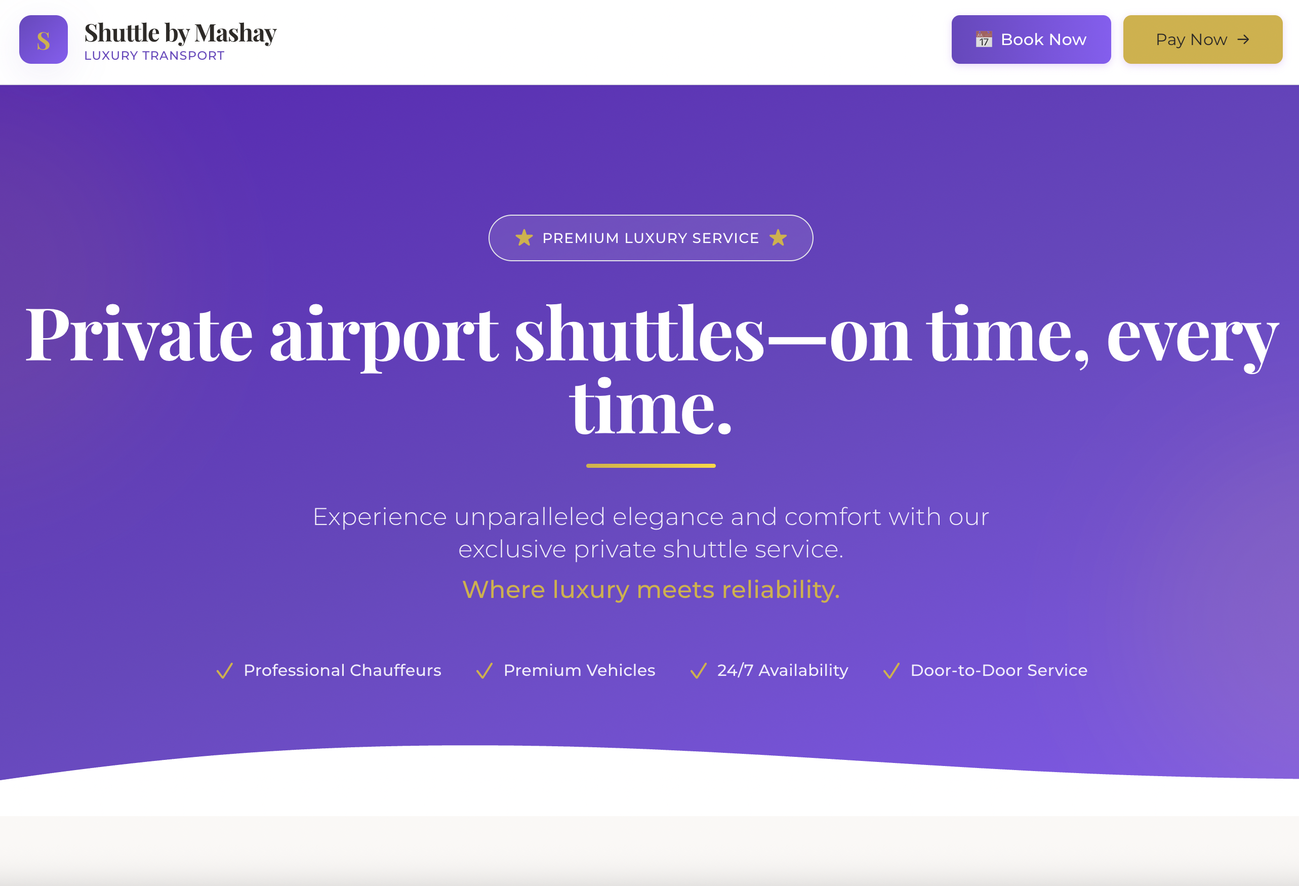 Shuttle by Mashay - Luxury Transportation Platform