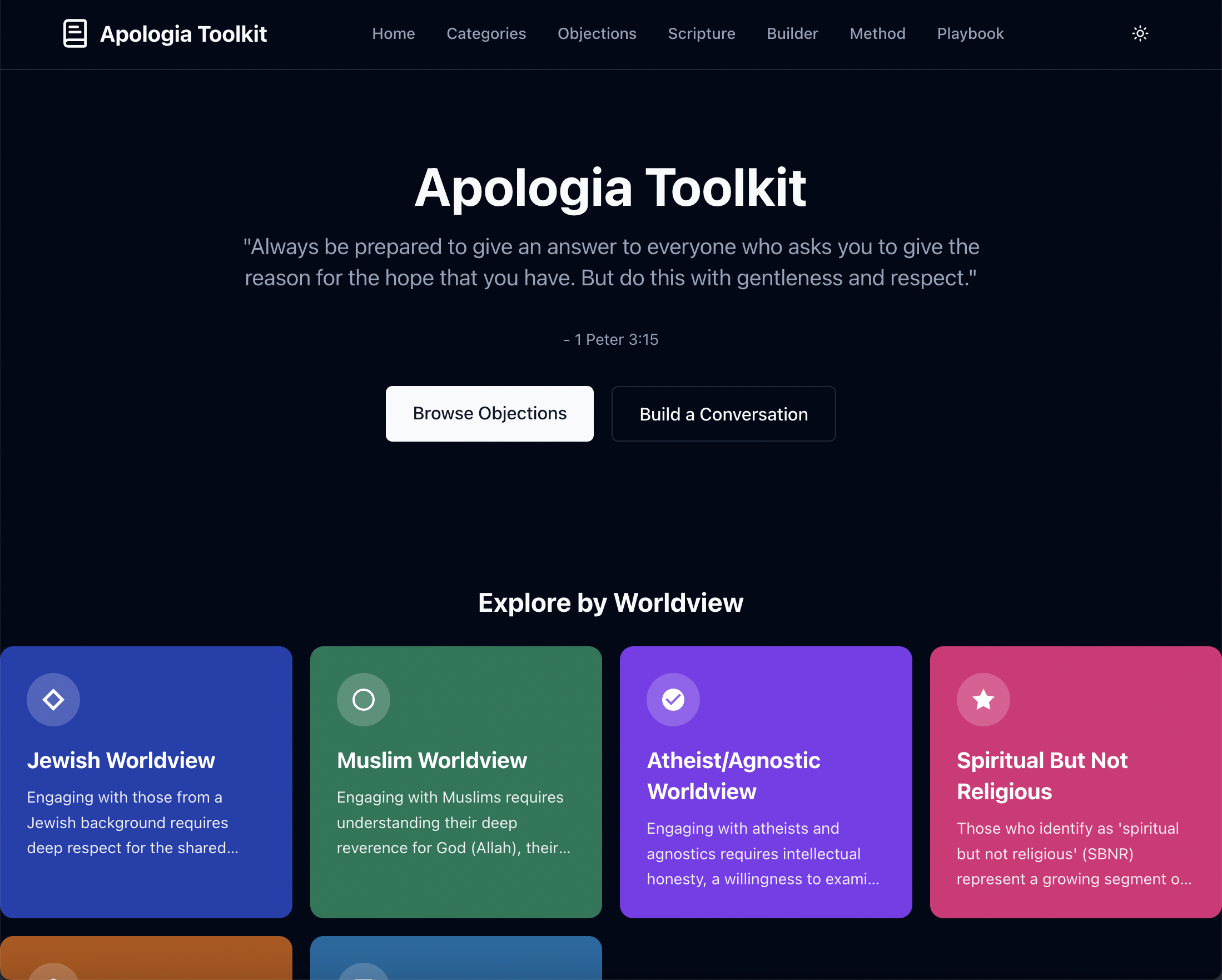 Apologia Toolkit